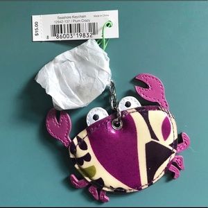 NWT Vera Bradley Crab Keychain ⭐️